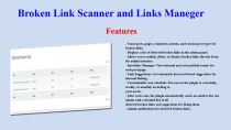 Broken Link Scanner and Links Manager WP Plugin Screenshot 1